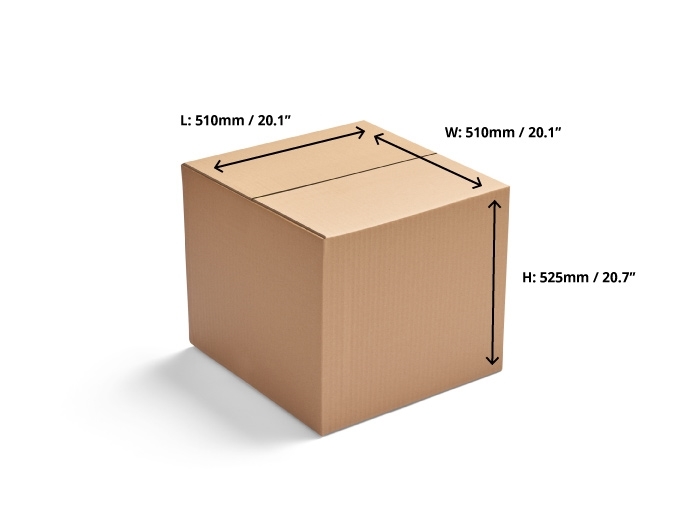 Double Wall Cardboard Boxes - 510 x 510 x 525mm