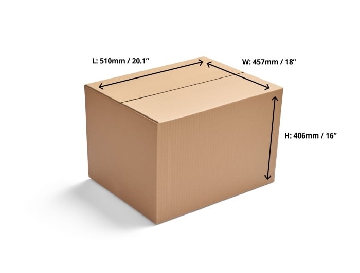 Single Wall Cardboard Boxes - 510 x 457 x 406mm