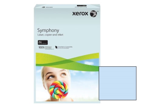 Xerox Symphony Pastel Blue Printer Paper Reams